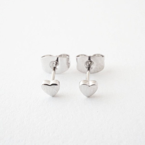 Mini Heart Stud Earrings