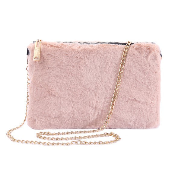 Faux Fur Shoulder Bag