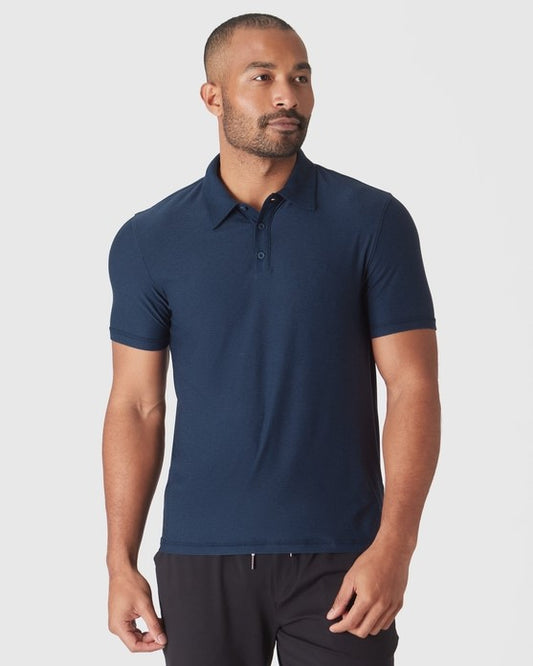 Short Sleeve Shirt Active Polo Dark Heather