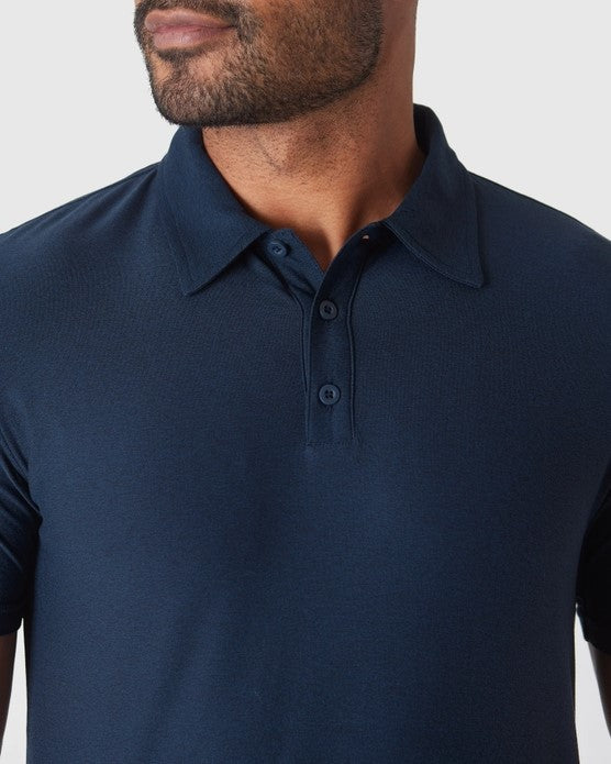 Short Sleeve Shirt Active Polo Dark Heather
