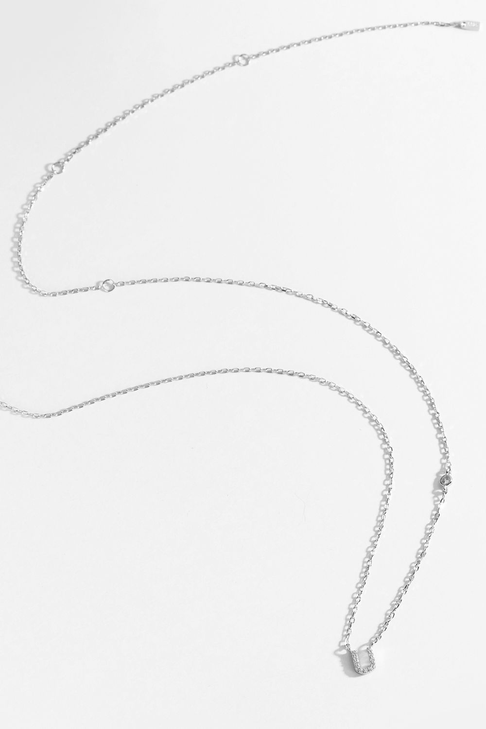 Q To U Zircon 925 Sterling Silver Necklace