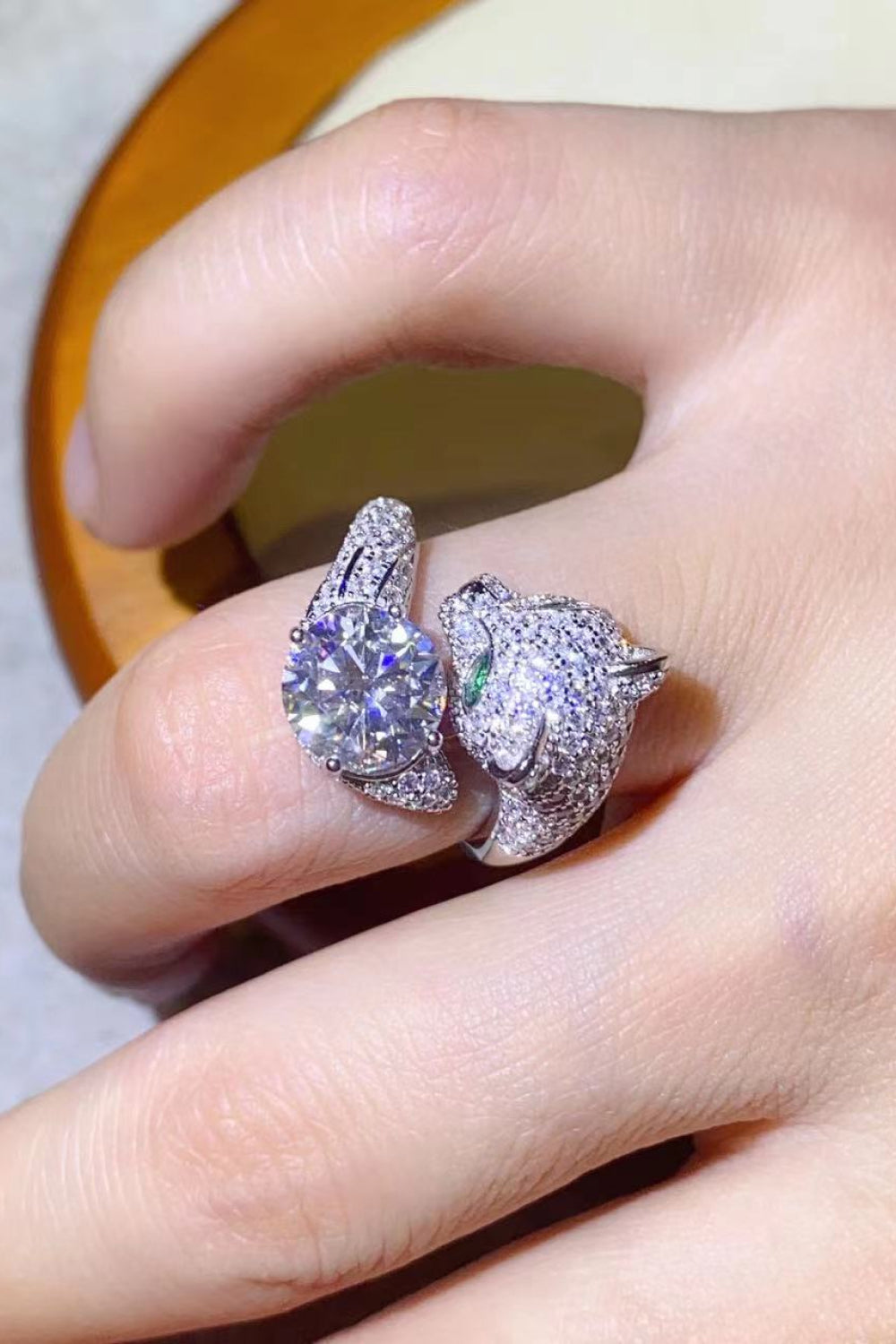 Moissanite Adjustable Rings