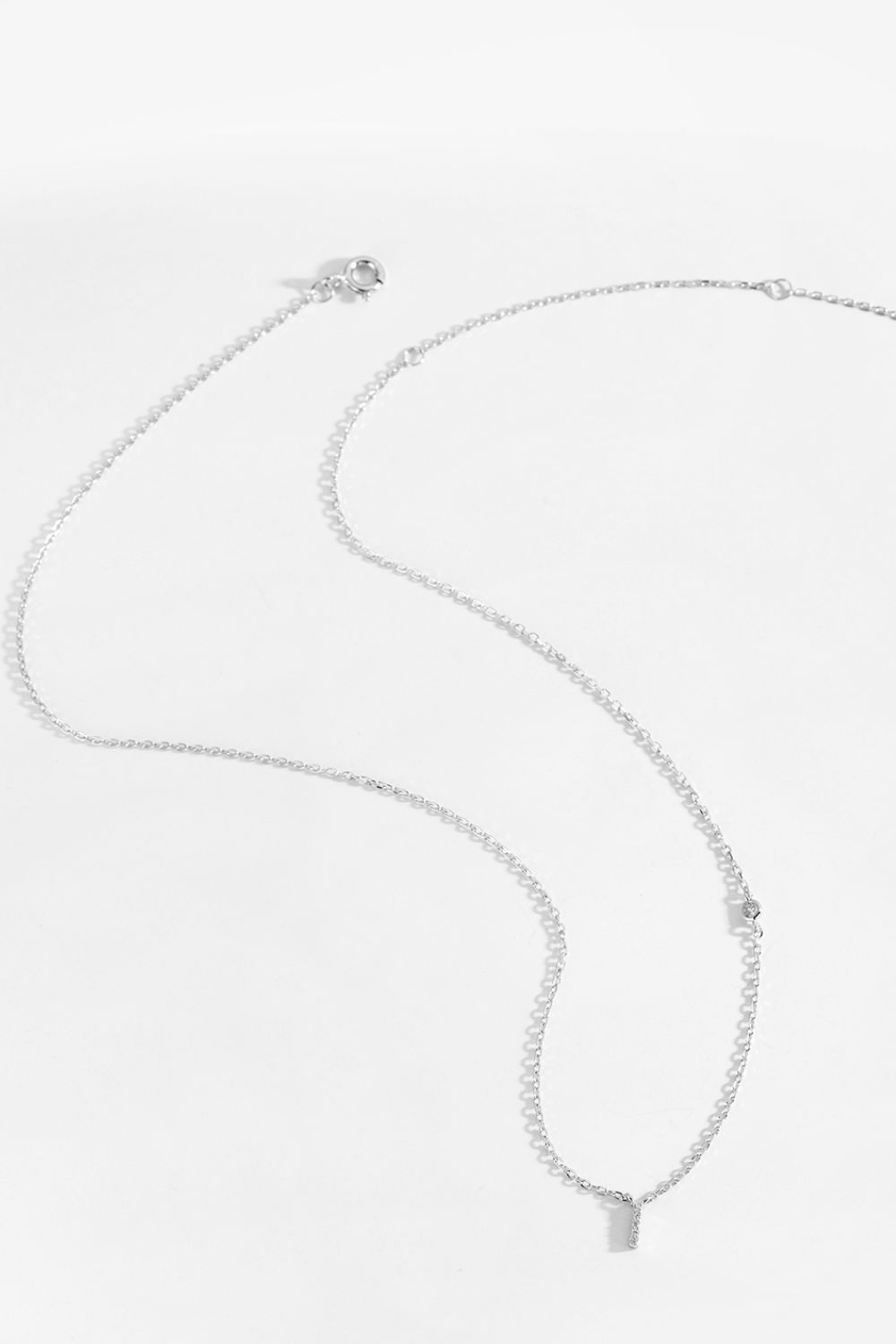 G To K Zircon 925 Sterling Silver Necklace